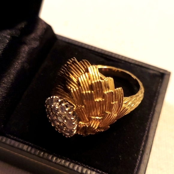 18K gold and diamond ring. - Picture 5 of 16